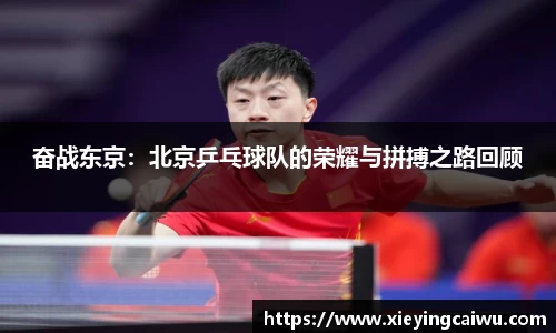 奋战东京：北京乒乓球队的荣耀与拼搏之路回顾